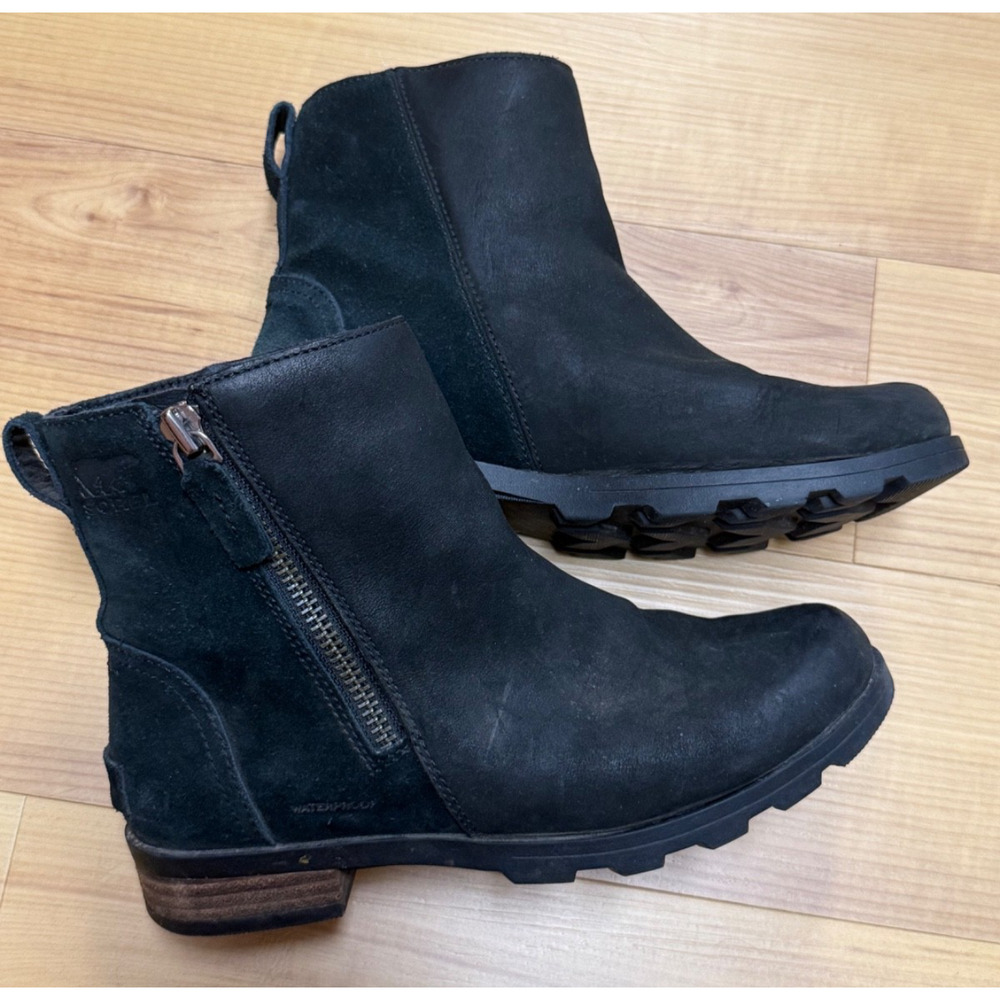 Sorel Sz 6 Waterproof Emelie Leather Ankle Booties boots